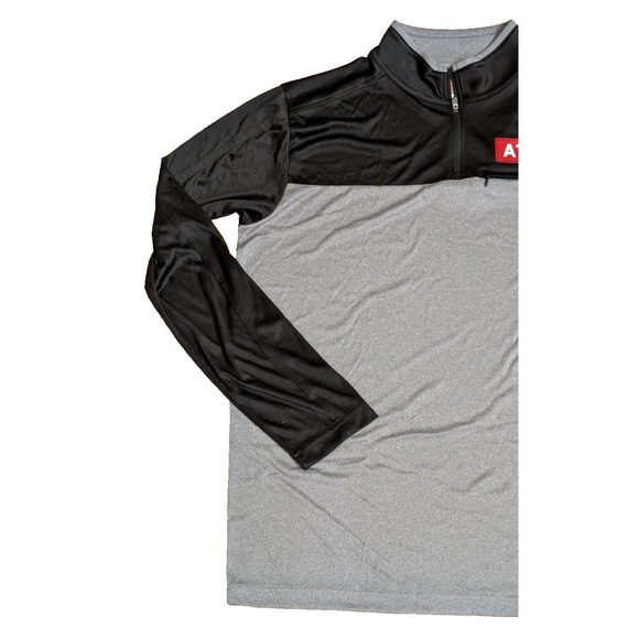 Atlanta Falcons  Men's XL 1/4 ZIP Long sleeve Gray & Black NFL Team Apparel, NWT - Picture 5 of 12